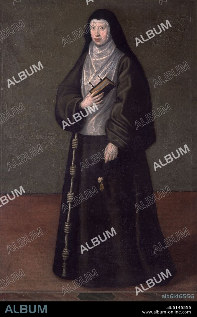 SOR MARGARITA DE LA CRUZ - HIJA DE MAXIMILIANO II Y LA EMPERARIZ MARIA - PROFESA EN LAS DESCALZAS - SIGLO XVII.