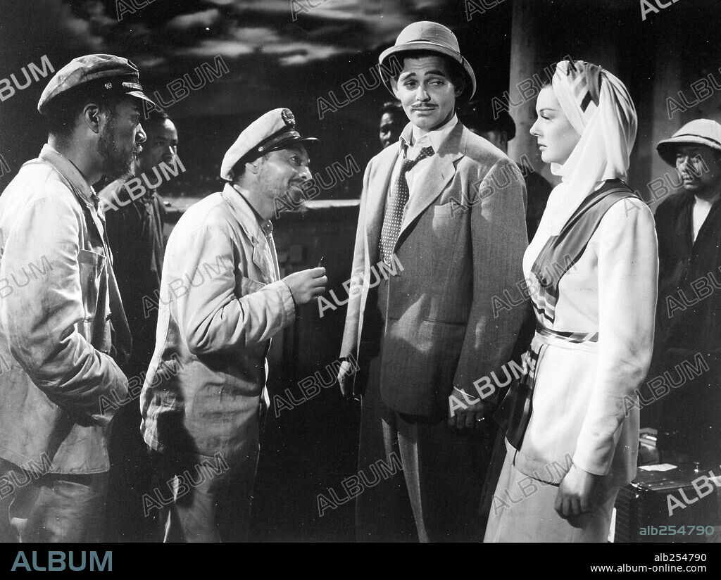 CLARK GABLE and ROSALIND RUSSELL in THEY MET IN BOMBAY, 1941, directed by CLARENCE BROWN. Copyright M.G.M.
