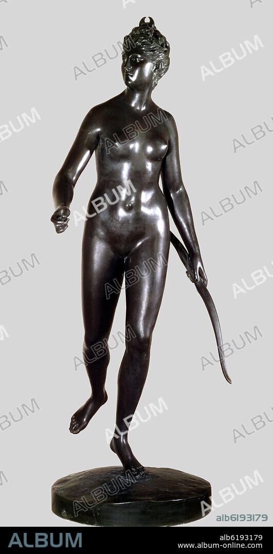 JEAN-ANTOINE HOUDON. DIANA CAZADORA - 1776 - NEOCLASICISMO FRANCES.