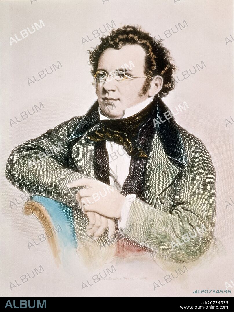FRANZ SCHUBERT (1797-1828) COMPOSITOR AUSTRIACO.