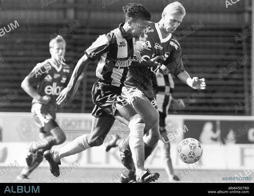GÖTEBORG 1992-07-04.. José Fortes, fotbollsspelare i BK Häcken - här i en match mot Elfsborg. *** Local Caption *** GP Foto: Johan Davéus / Kamerareportage / TT / Kod: 2524.