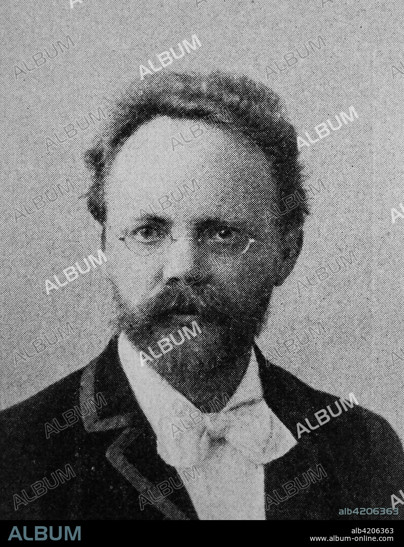 Engelbert Humperdinck, 1854 - 1921, was a German composer, best known for his opera Hansel and Gretel., reproduction photo from the year 1895, digital improved.