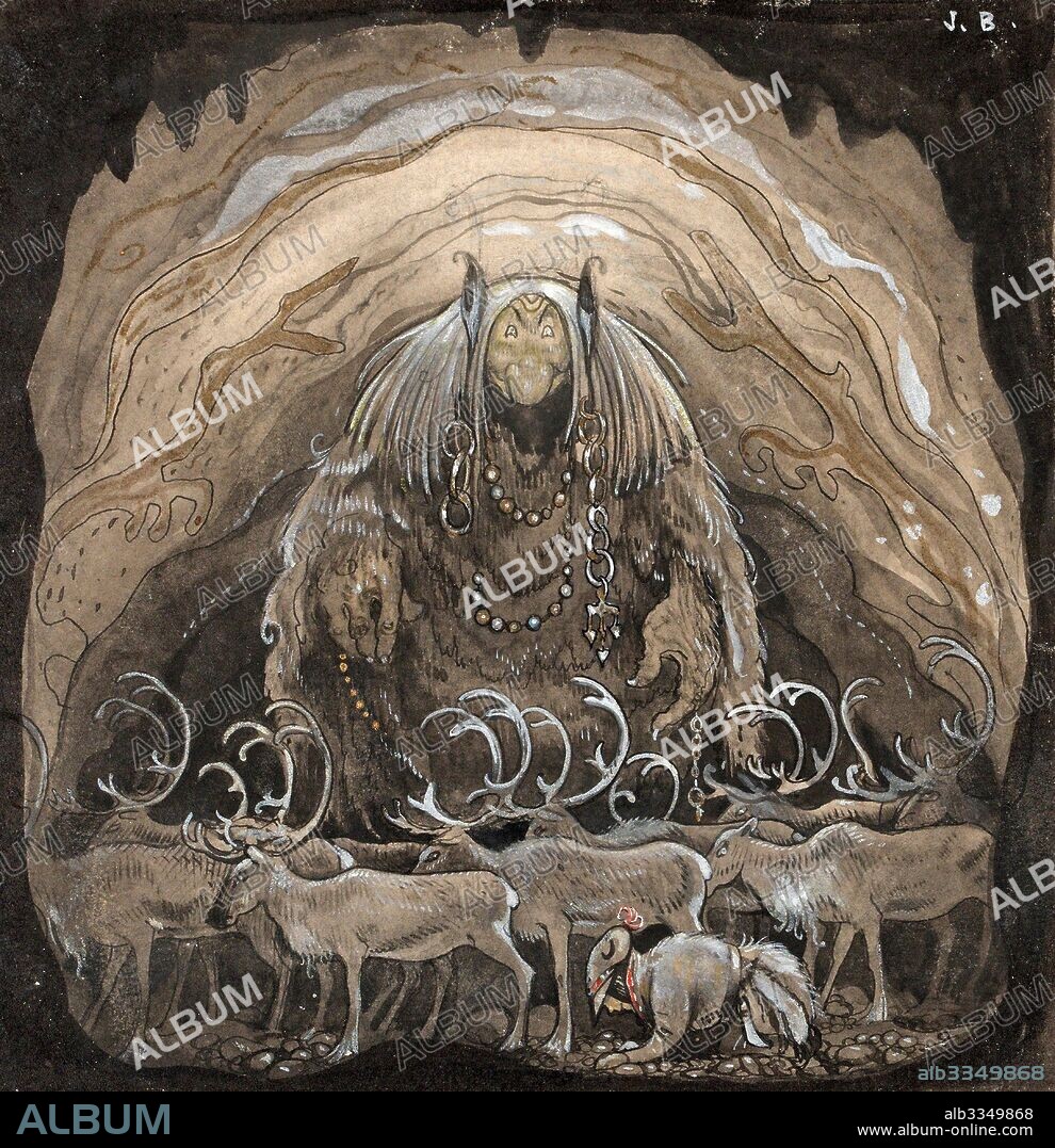JOHN BAUER. Nilas offer, Julbocken.