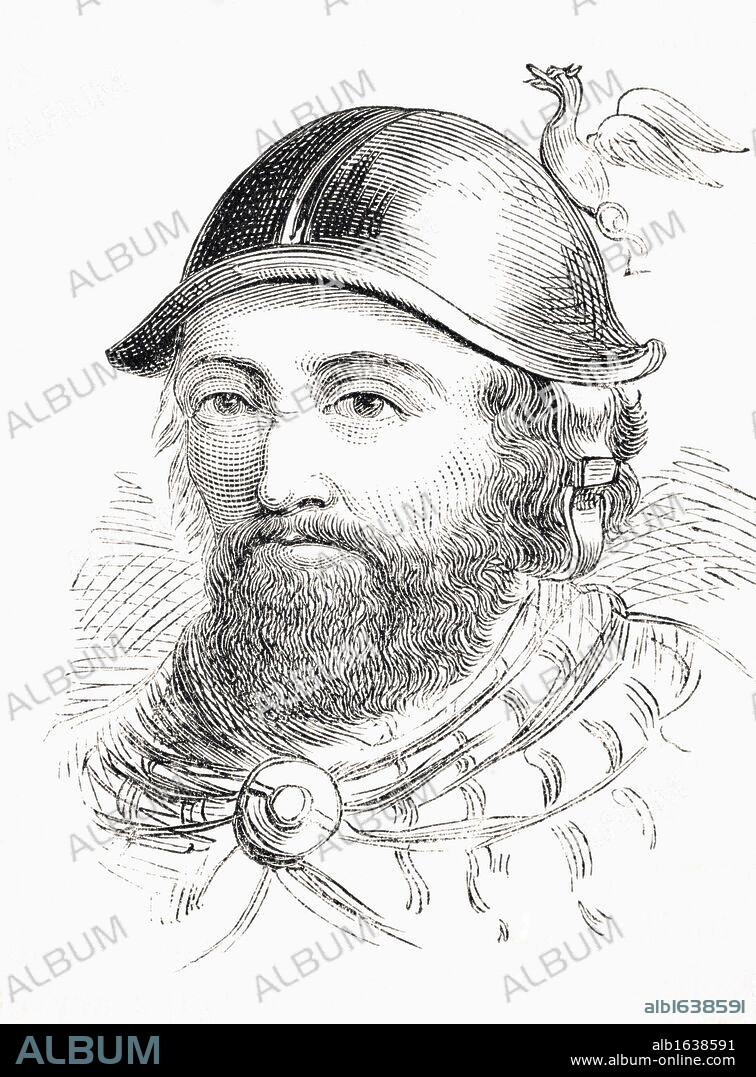 Sir William Wallace circa 1272-76 to 1305 From The National and Domestic History of England by William Aubrey published London circa 1890.
