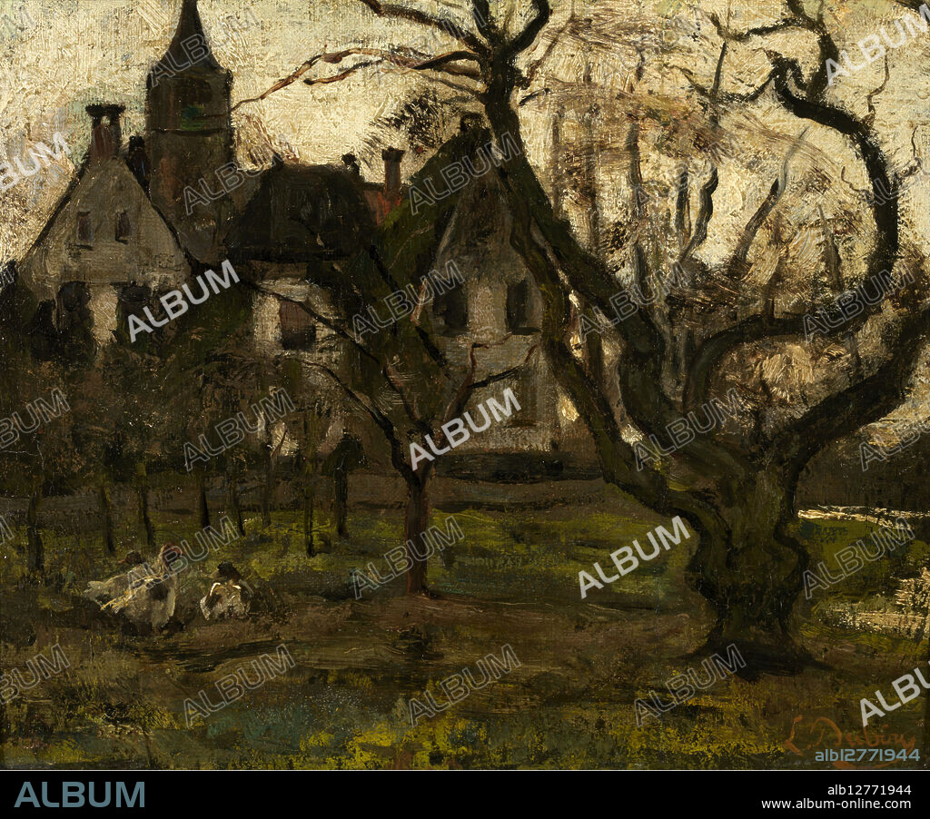 LOUIS DUBOIS. The Orchard of the Castle, c1850-1880.