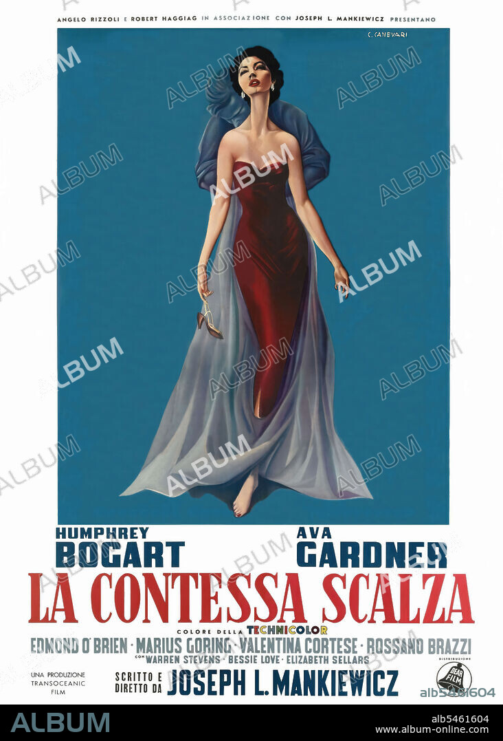 AVA GARDNER in DIE BARFÜSSIGE GRÄFIN, 1954 (THE BAREFOOT CONTESSA), unter der Regie von JOSEPH L. MANKIEWICZ. Copyright UNITED ARTISTS.