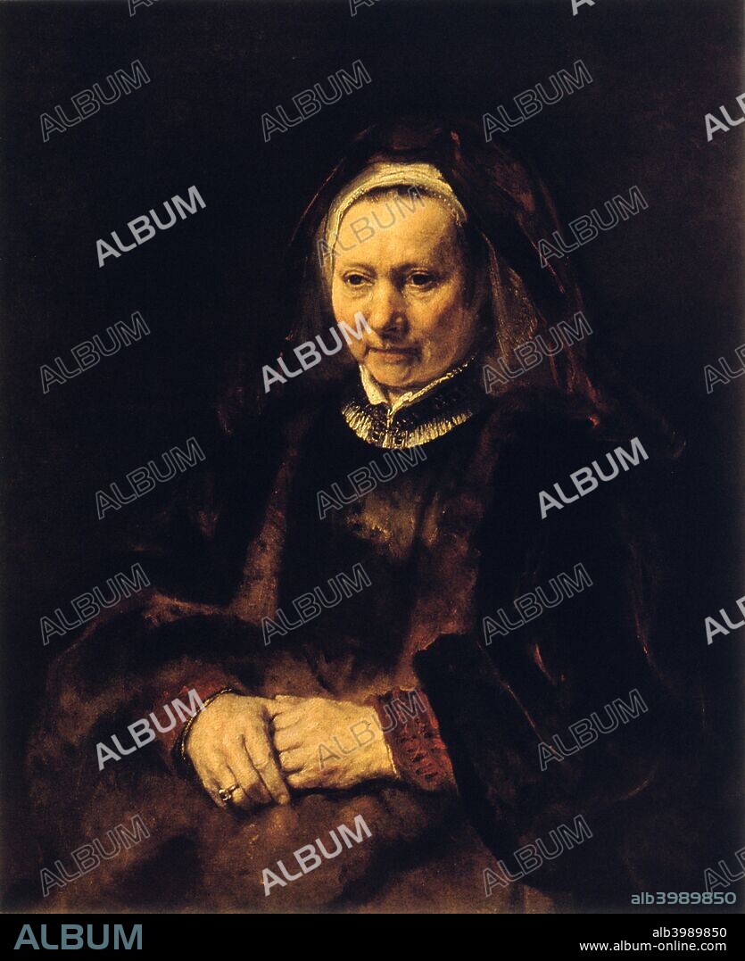 'Portrait of an Old Woman', 17th century. From the Pushkin Museum of Fine Art, Moscow.