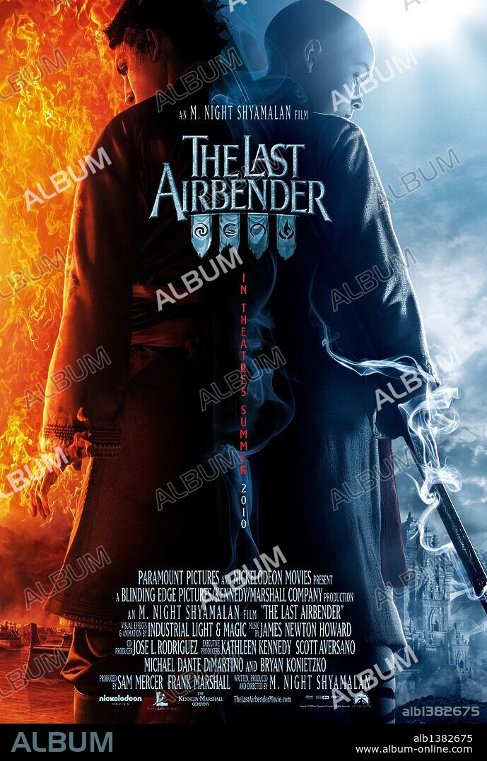 Affiche de LE DERNIER MAÎTRE DE L'AIR, 2010 (THE LAST AIRBENDER), réalisé par M. NIGHT SHYAMALAN. Copyright PARAMOUNT PICTURES/NICKELODEON MOVIES/BLINDING EDGE PICTURES.