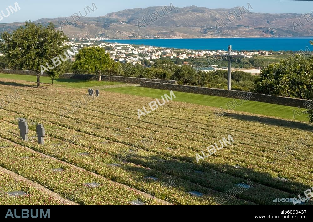Griechenland, Kreta, Maleme, deutscher Soldatenfriedhof.