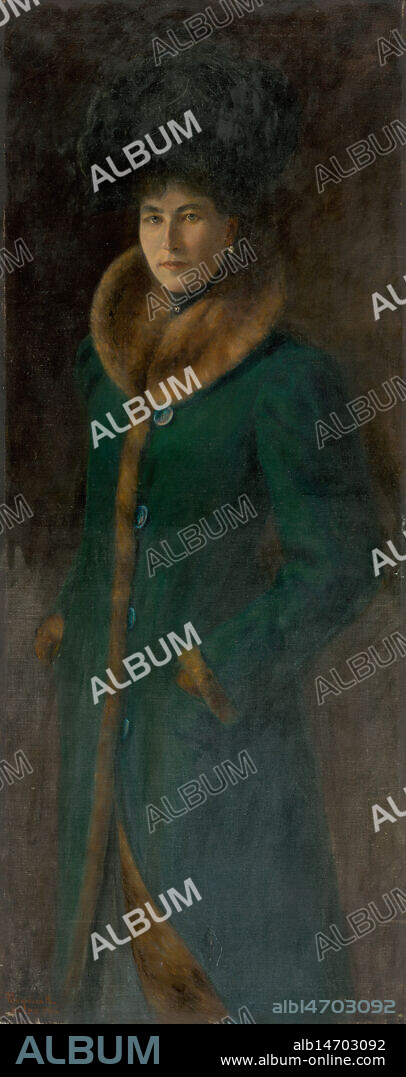 KAROL PONGRACZ. Portrait of Baroness Fleshová, 1901.