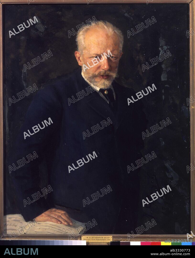 NIKOLAI DMITRIEVICH KUZNETSOV. Portrait of the composer Pyotr Ilyich Tchaikovsky (1840-1893).