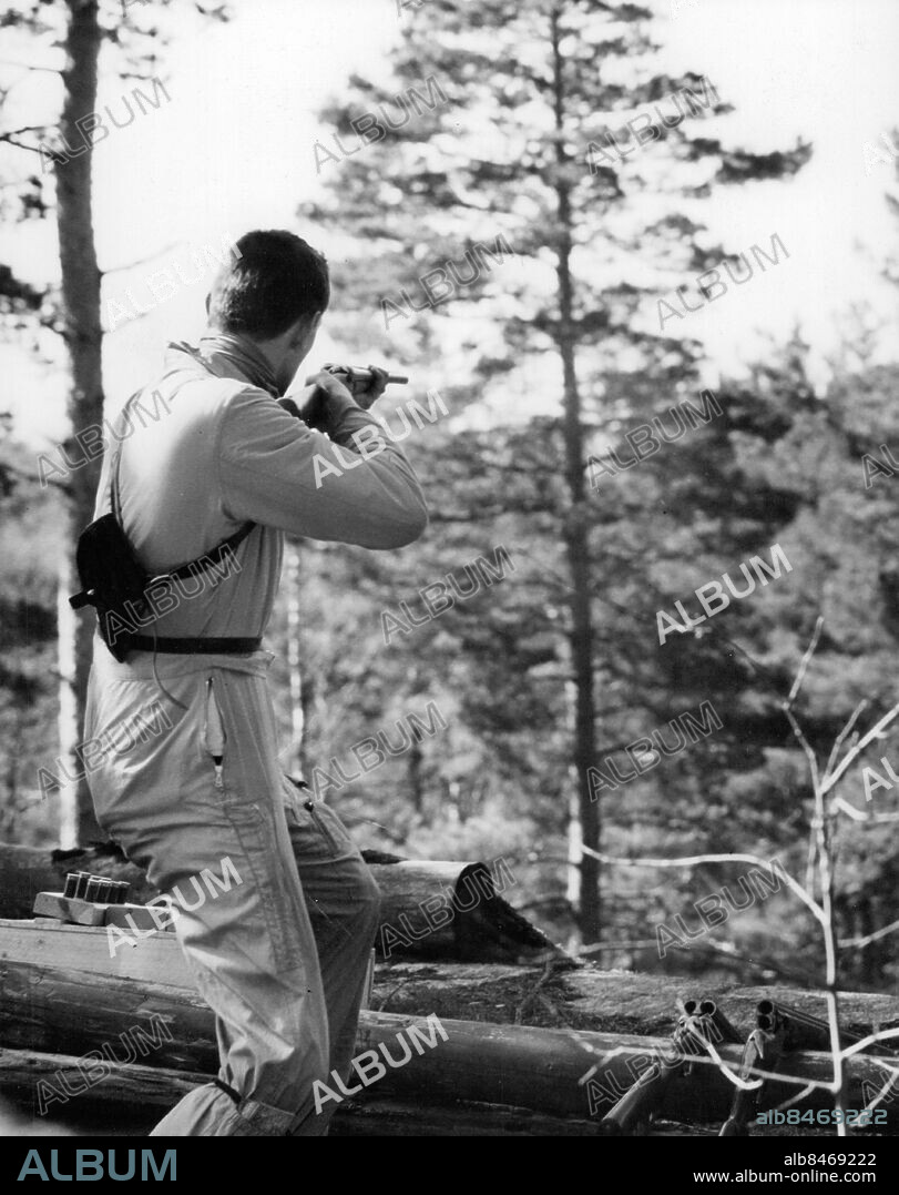 Tullinge 1958-04-17. Fälttävling på F18 i Tullinge. Foto: SvD / TT / kod 12014.