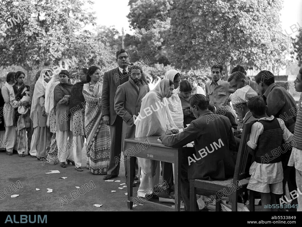 The Indian general election of 1951–52 elected the first Lok Sabha since India became independent in August 1947. Until this point, the Indian Constituent Assembly had served as an interim legislature. The Indian National Congress (INC) won a landslide victory, winning 364 of the 489 seats and 45% of the total votes polled. This was over four times as many votes as the second-largest party. Jawaharlal Nehru became the first democratically elected Prime Minister of the country.