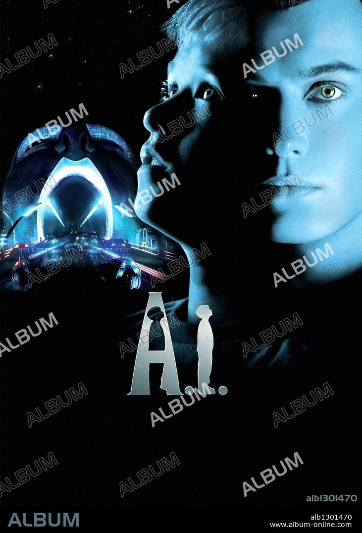 Poster of A. I. ARTIFICIAL INTELLIGENCE, 2001, directed by STEVEN SPIELBERG. Copyright WARNER BROS. PICTURES.