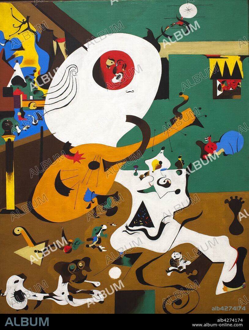 JOAN MIRÓ. Joan Miró / 'Interior holandés (I)', 1928, Óleo sobre lienzo, 91,8 x 73 cm.