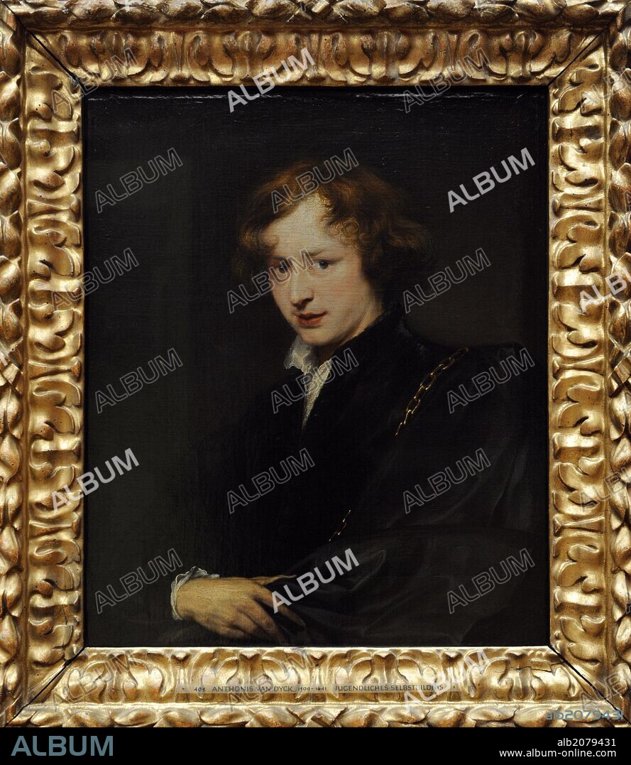 ANTONIS VAN DYCK. Anthony Van Dyck (1599-1641). Was a Flemish Baroque artist. Self Portrait, ca 1621. Oil on canvas. Alte Pinakothek. Munich. Germany.