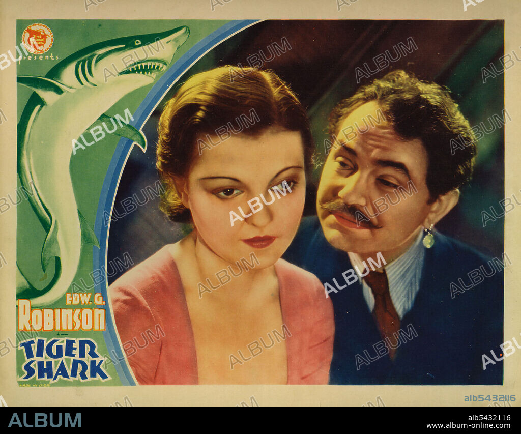 EDWARD G. ROBINSON and ZITA JOHANN in TIGER SHARK, 1932, directed by HOWARD HAWKS. Copyright FIRST NATIONAL/WARNER BROTHERS.