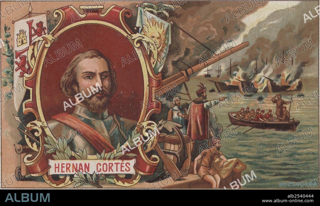 Hernán Cortés Monroy Pizarro Altamirano (1485-1547). Conquistador español de Méjico.