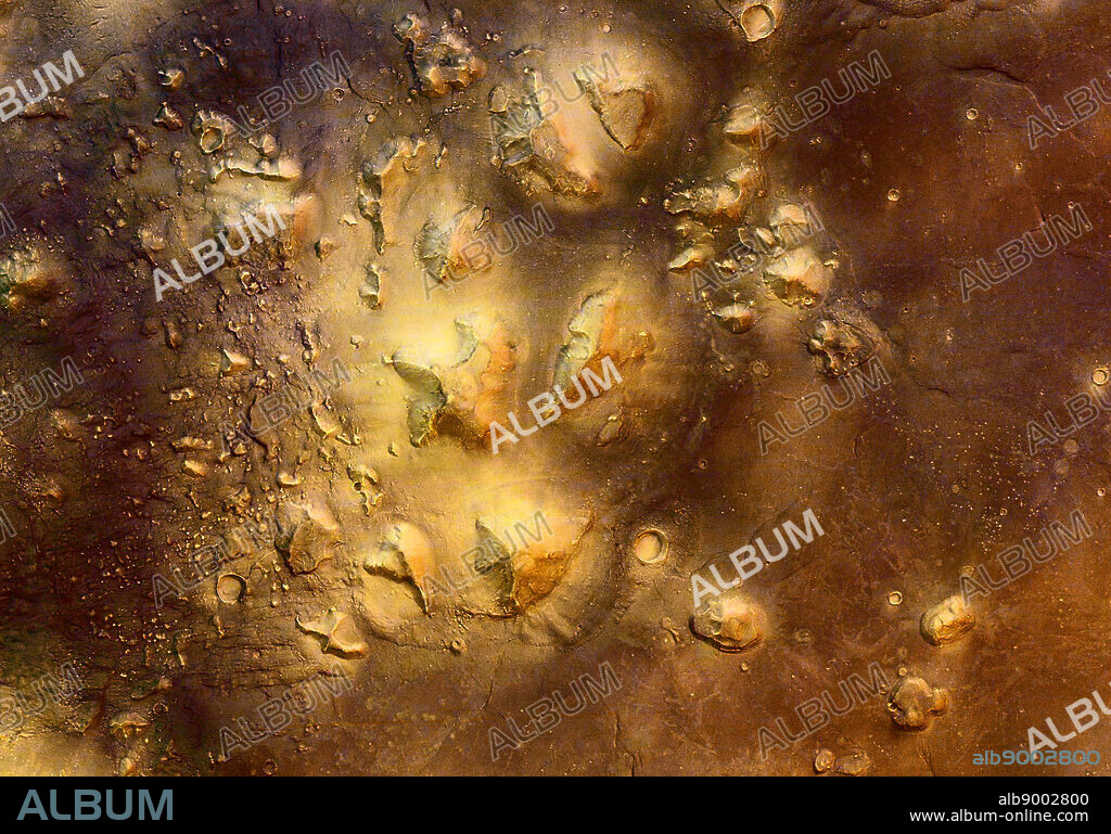 stone mesas of the Cydonia region on Mars are quite striking in appearance. Last week, the Mars Express project released a new close-up image of a portion of the Cydonia region on Mars. This new image, taken by the robotic Mars Express spacecraft now orbiting Mars, shows an area about 90 kilometres wide. In the far lower right of the above image, a particularly picturesque mesa can be seen as the upper right of the two mesas visible there. This mesa, when lit from just the right sun angle, can appear similar to a human face and became famous as the Face on Mars in 1976 Viking orbiter images. Better images show it to be just an interesting mesa. Such complex looking landforms in the Cydonia region are thought to be the result of landslides and erosion of the ancient Martian crust.