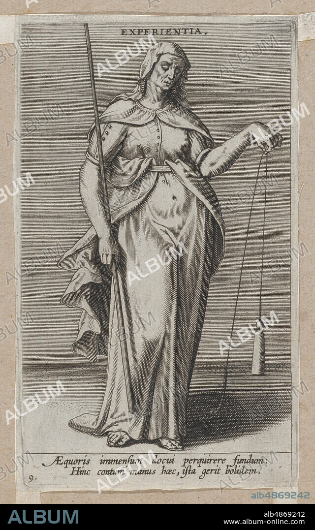 PHILIP GALLE. Experientia, from Prosopographia, ca. 1585-90.