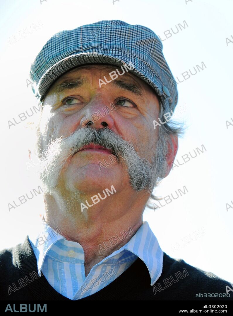BILL MURRAY. February 6, 2013 - Monterey, CA, United States - Actor and comedian Bill Murray sporting a tweed cap and Mutton Chops mustache during the AT&T Pebble Beach National Pro-Am golf tournament February 6, 2013 in Monterey, California. 06/02/2013