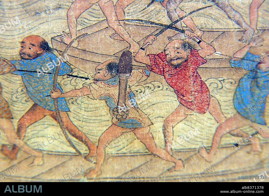 Wokou (Japanese: Wak; Korean: Waegu), which literally translates to 'Japanese pirates' or 'dwarf pirates', were pirates who raided the coastlines of China, Japan and Korea. Wokou came from a mixture of ethnicities.<br/><br/>. The term wokou is a combination of Wo, referring to either dwarfs or the Japanese, and kou, 'bandit', making the generic term 'dwarf bandits'.