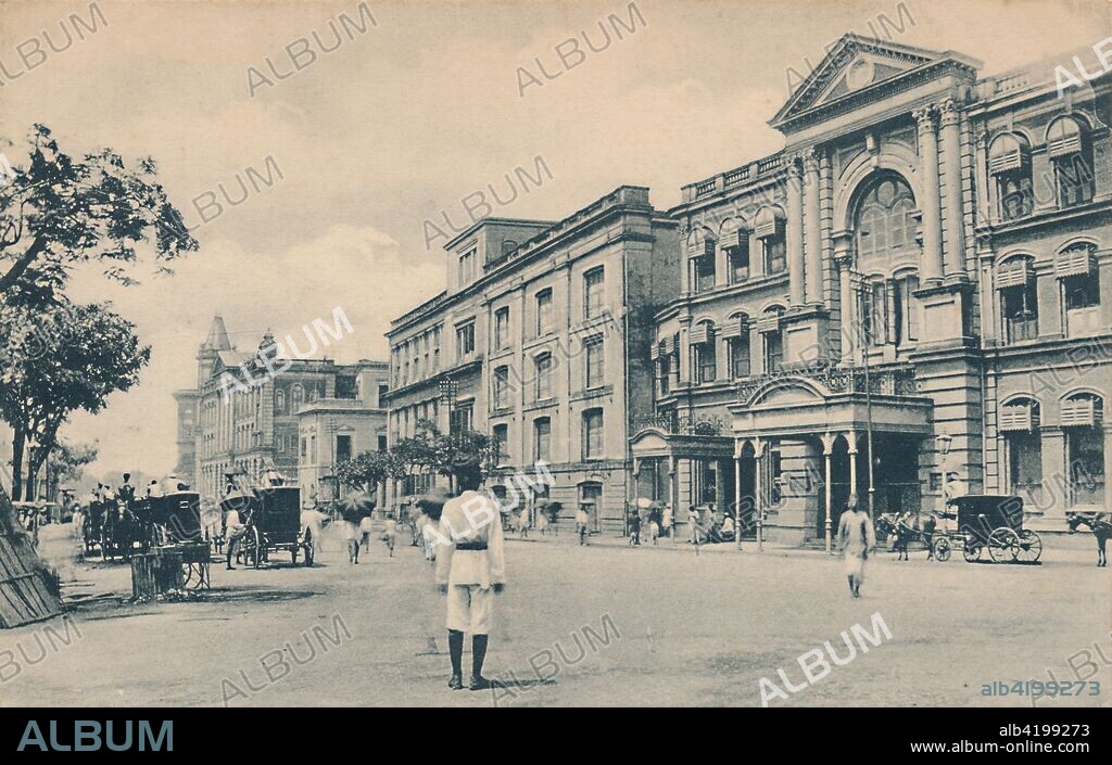 'Clive Street, Calcutta', c1905. View of buildings in Calcutta, (now Kolkata), Bengal, India. It is thought that Robert Clive (1725-1774), who ended the seige on the Old Fort in 1757, lived here. Postcard.