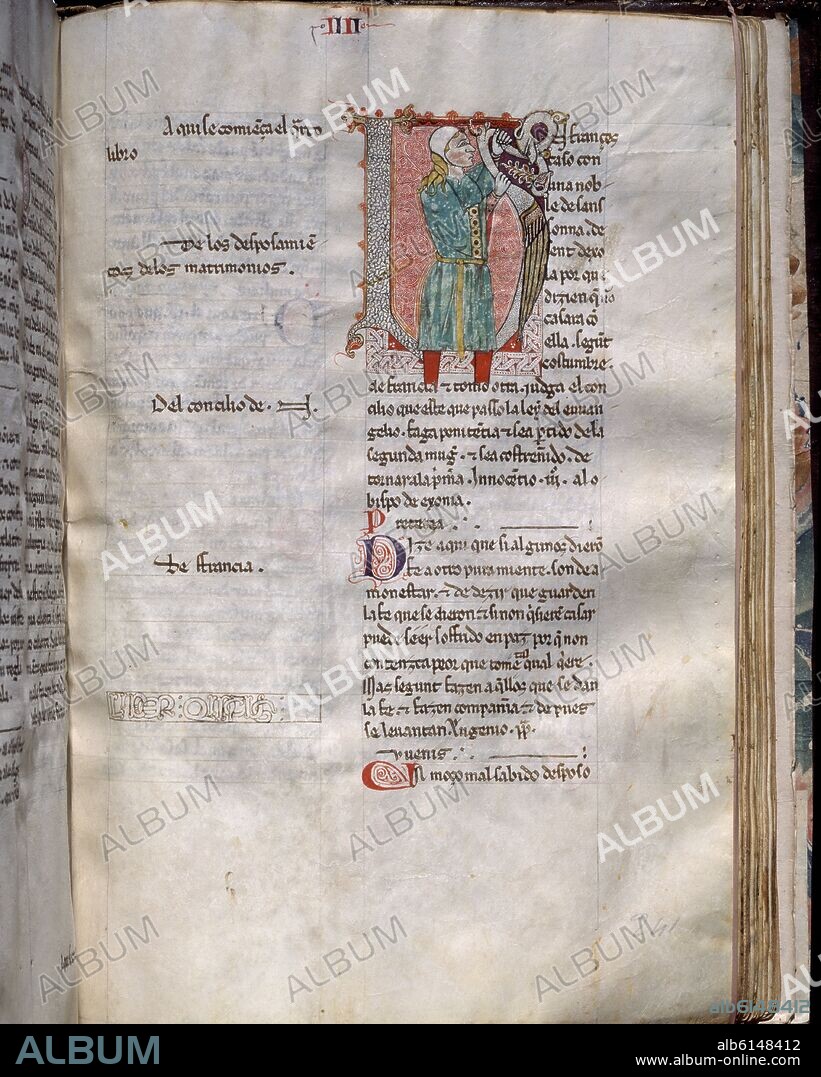 DECRETALES DE GREGORIO IX EN CASTELLANO - SIGLO XIV - MS1967 - FOL 2541 R.