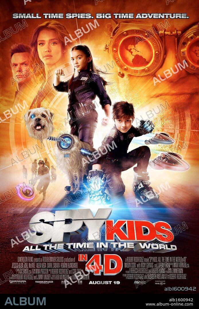 Poster of SPY KIDS 4: ALL THE TIME IN THE WORLD, 2011, directed by ROBERT RODRIGUEZ. Copyright DIMENSION FILMS.