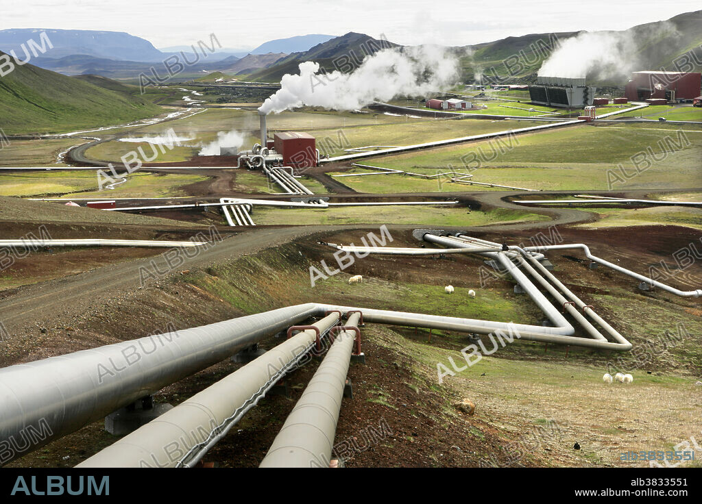 Krafla Geothermal Power Plant, Iceland.