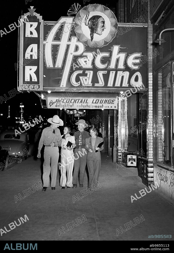 Main Street, Las Vegas, Nevada, USA, Arthur Rothstein, U.S. Farm Security Administration, March 1940.