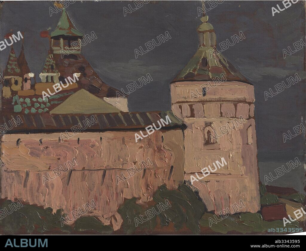 NICHOLAS ROERICH. Rostov the Great. Towers of princely chambers.