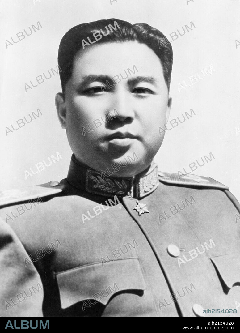 Marshal Kim Il Sung, Chairman of the Central Committee of the Korean Nodong Dang and Prime Minister of the Democratic People's Republic of Korea. 1953. (Photo by: Sovfoto/UIG via Getty Images).