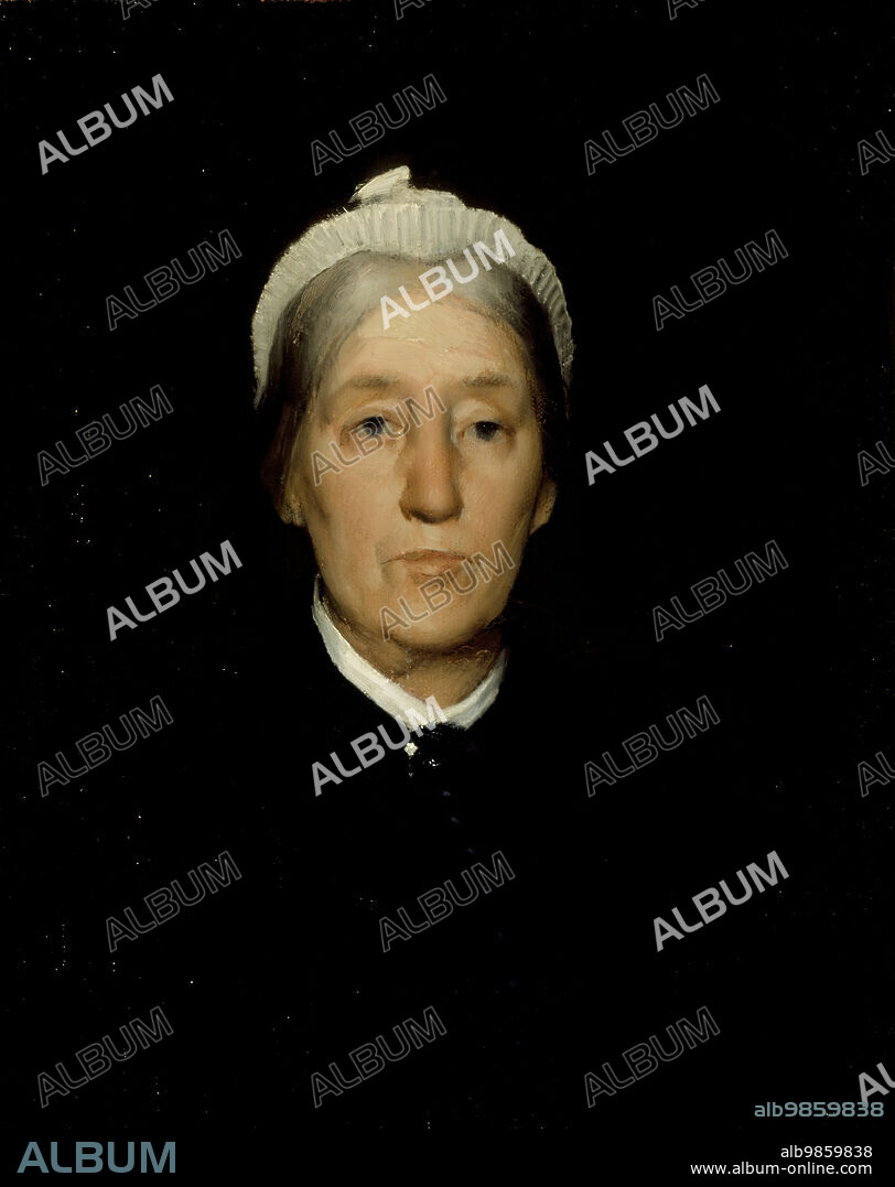 JULIAN ALDEN WEIR. Portrait of Mrs. Robert Walter Weir, c1885. Susan Martha Bayard was born in 1817. She taught school before joining the household of Robert W. Weir in 1845 to help raise his nine children after the death of his first wife. On July 15, 1846, they were married, and she bore him seven more children. Most of the sons followed military careers, but John Ferguson Weir, a child of the first marriage, and J. Alden Weir, her youngest son, became artists. Mrs. Weir died in 1900.
