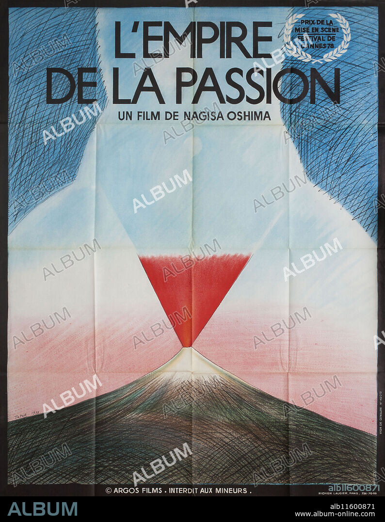 ROLAND TOPOR. Movie poster "Empire of Passion" by Nagisa Oshima.