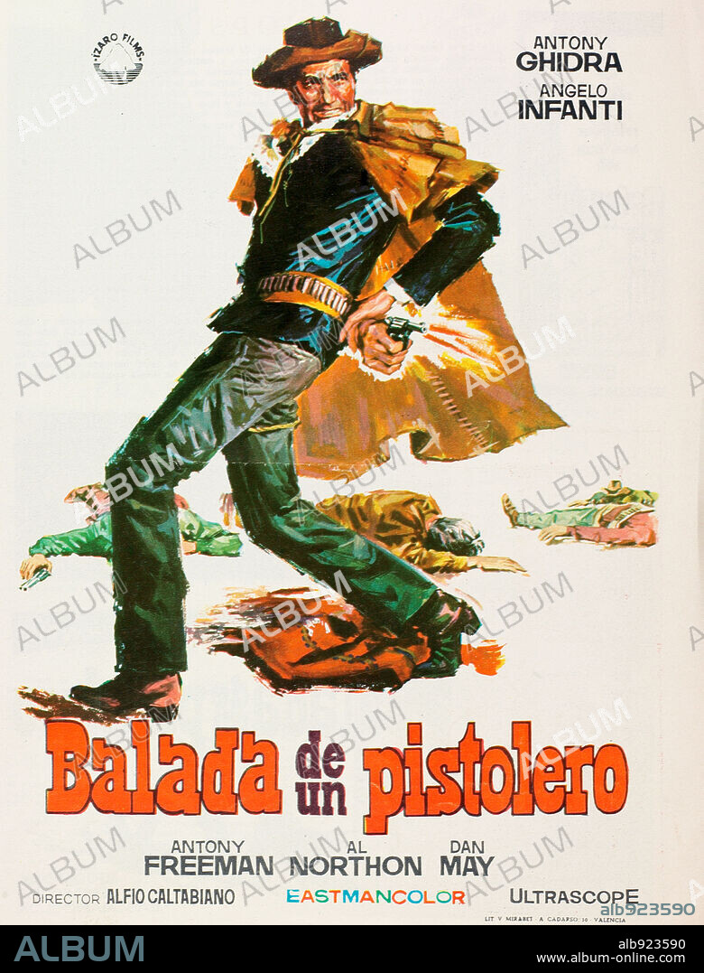 Plakat zu BALLATA PER UN PISTOLERO, 1967, unter der Regie von ALFIO CALTABIANO.