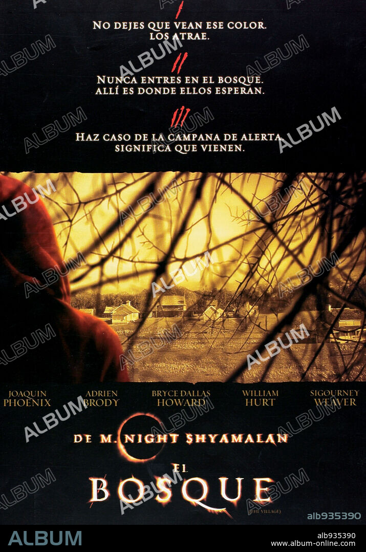 Poster of THE VILLAGE, 2004, directed by M. NIGHT SHYAMALAN. Copyright TOUCHSTONE PICTURES.