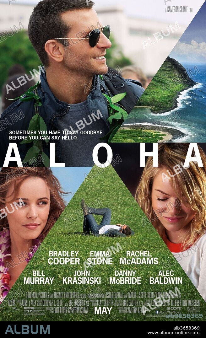 Poster of ALOHA, 2015, directed by CAMERON CROWE. Copyright COLUMBIA PICTURES/REGENCY ENTERPRISES/LSTAR CAPITAL/SCOTT RU.