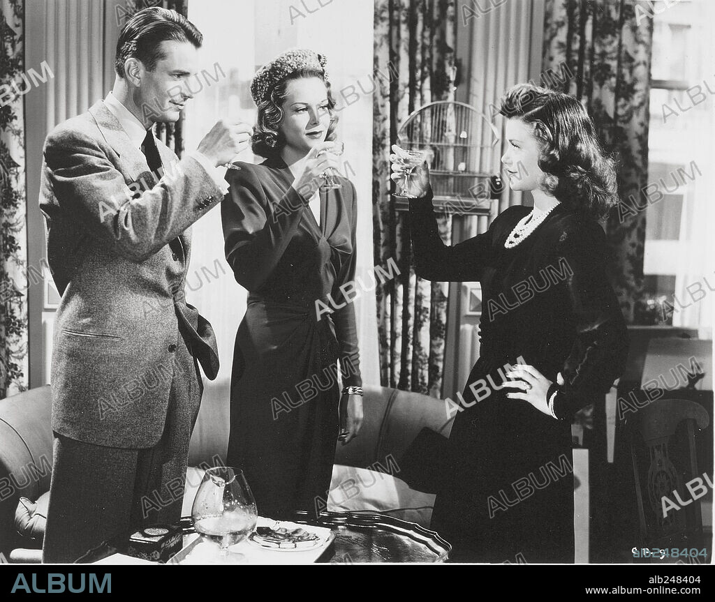 JANE RANDOLPH, KENT SMITH and SIMONE SIMON in CAT PEOPLE, 1942, directed by JACQUES TOURNEUR. Copyright RKO.