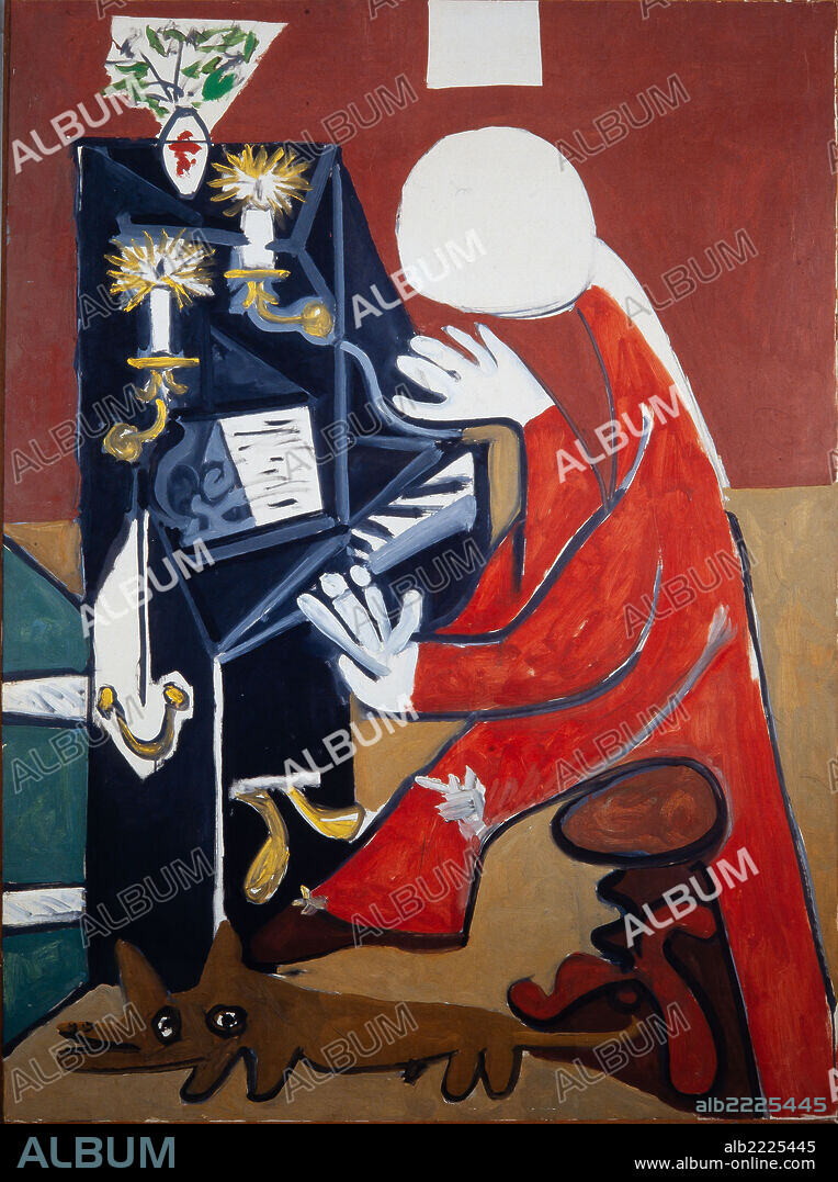 Pablo Picasso / 'The Piano', 1957, Oil on canvas, 130 x 96 cm, MPB 70.472.