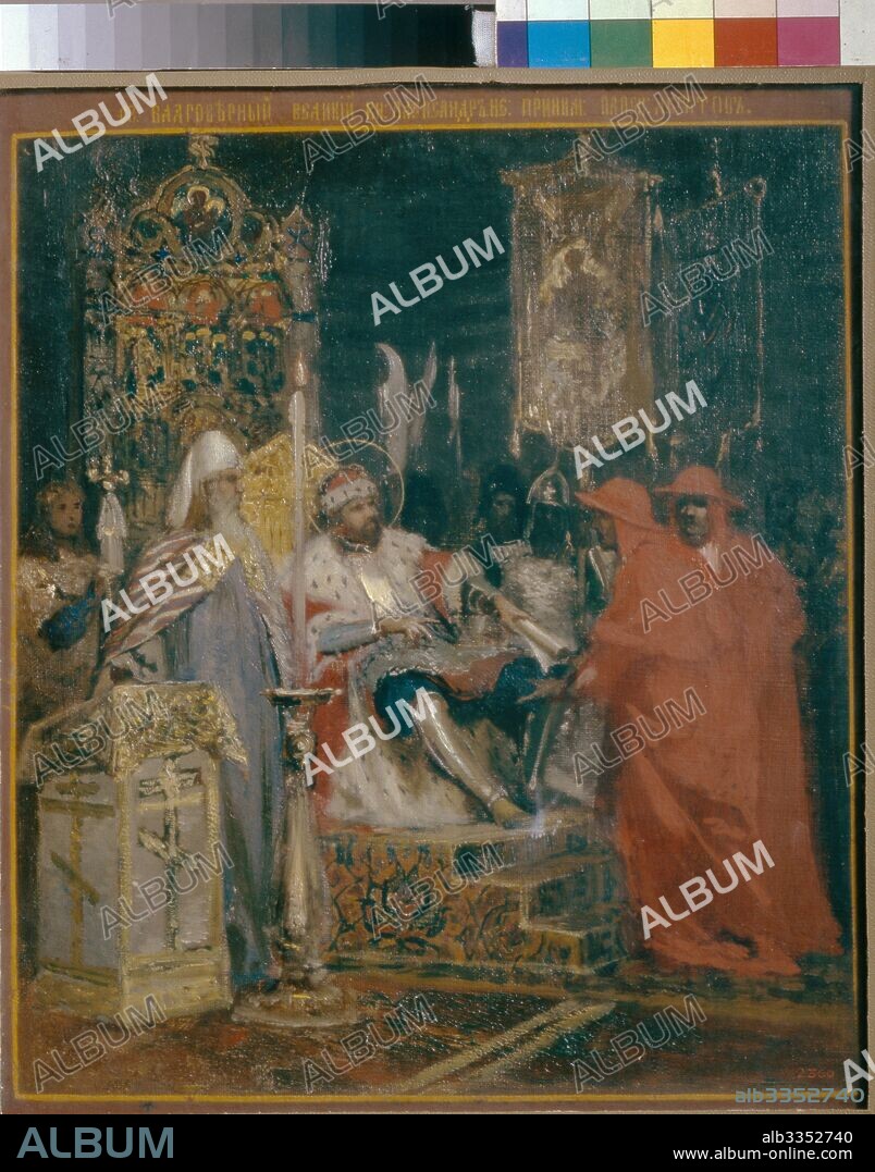 HENRYK SIEMIRADZKI. Alexander Nevsky Receiving Papal Legates.
