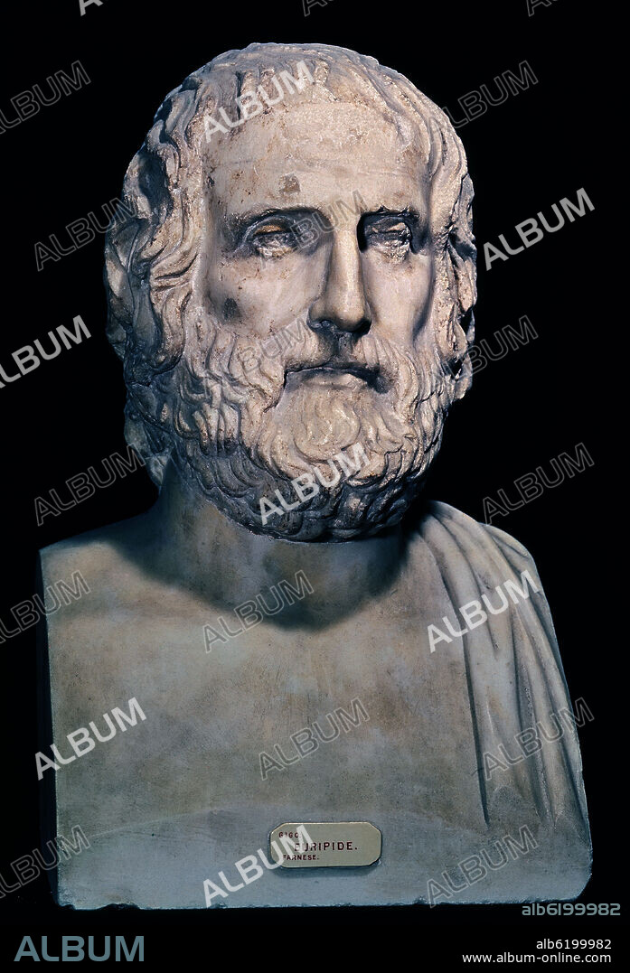 EURIPIDES  COPIA DEL ORIGINAL ATICO DEL SIGLO IV AC.
