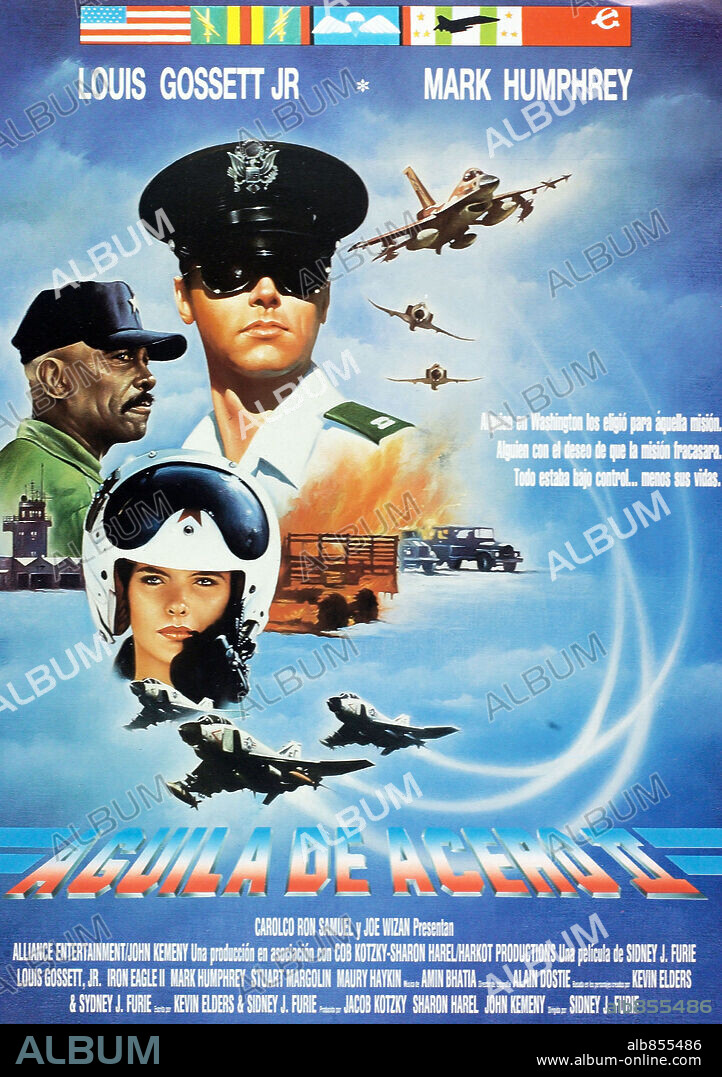 Poster of IRON EAGLE II, 1988, directed by SIDNEY J. FURIE. Copyright ALLIENCE ENTERTAINMENT.