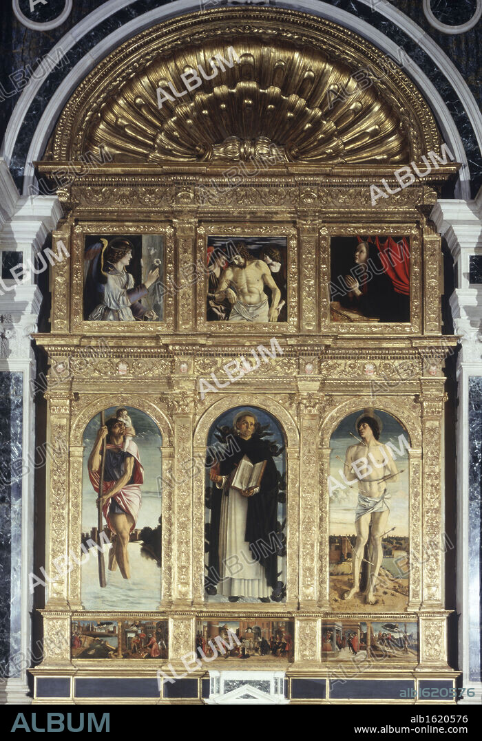 Polyptych Of St. Vincent Ferrer  Polittico Di San Vincenzo Ferrer  Giovanni Bellini (ca.1430-1516/Italian)  Tempera On Wood  San Giovanni e Paolo, Venice, Italy.