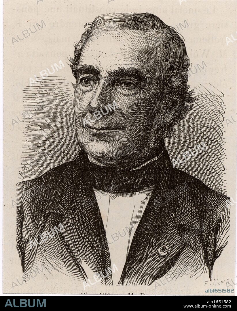 Antoine Alexandre Brutus Bussy (1794-1882) French chemist, physician and pharmacist, born at Marseilles. In 1828, independently of Wohler, Bussy isolated the element beryllium. Engraving from "Les Merveilles de la Science" by Louis Figuier (Paris, c1870) (Photo by: Universal History Archive/UIG via Getty Images).