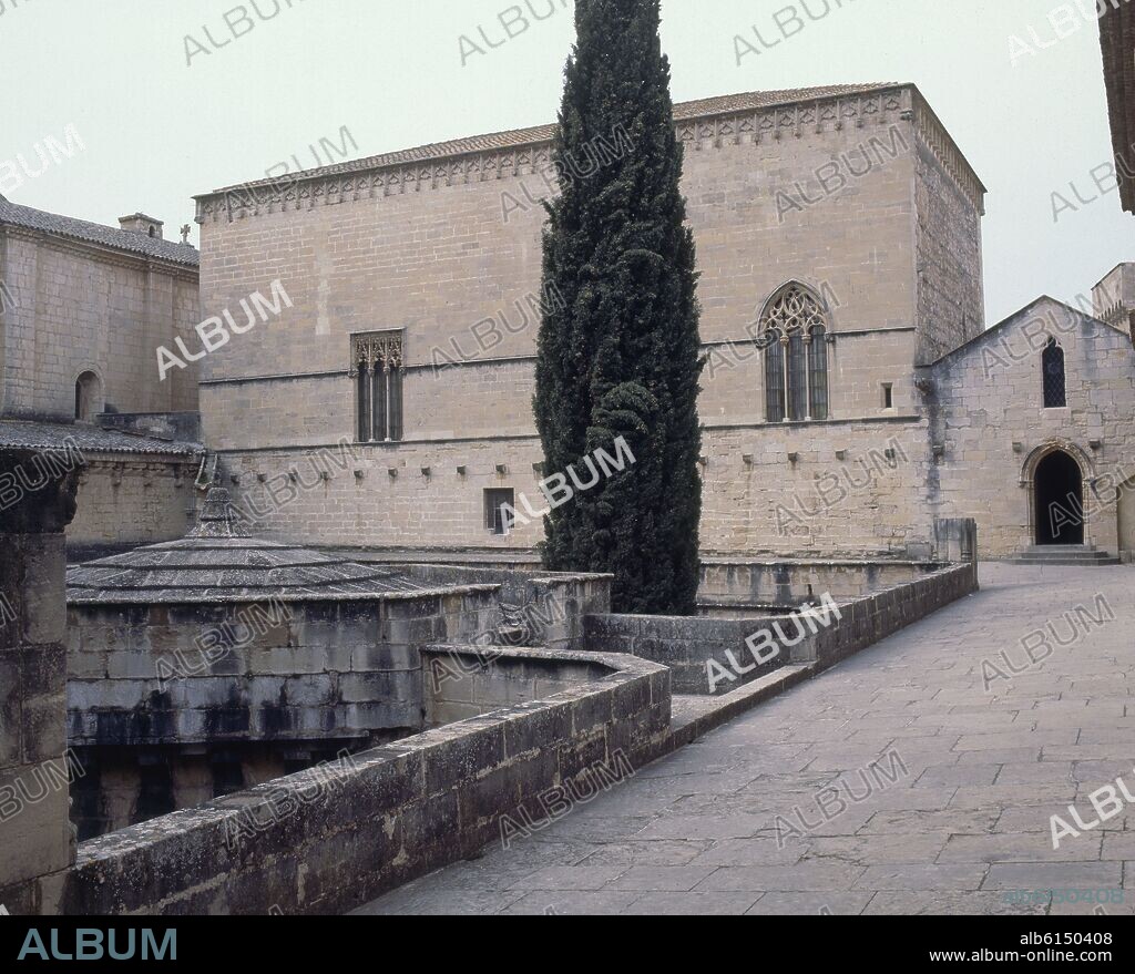 ARNAU BARGUES (?-1413). PALACIO DEL REY MARTIN EL HUMANO CONSTRUIDO EN ESTILO GOTICO HACIA 1400.