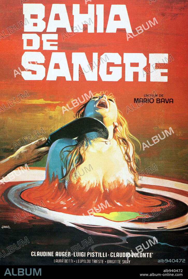 Poster of A BAY OF BLOOD, 1971 (ECOLOGIA DEL DELITTO), directed by MARIO BAVA. Copyright NUOVA LINEA CINEMATOGRAFIA.