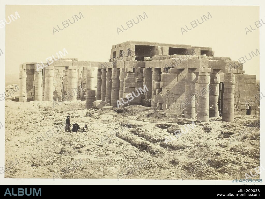 The Rameseum. Francis Frith; English, 1822-1898. Date: 1858-1862. Dimensions: 15.5 × 22.6 cm (image/paper); 31.6 × 43.4 cm (mount). Albumen print. Origin: England.