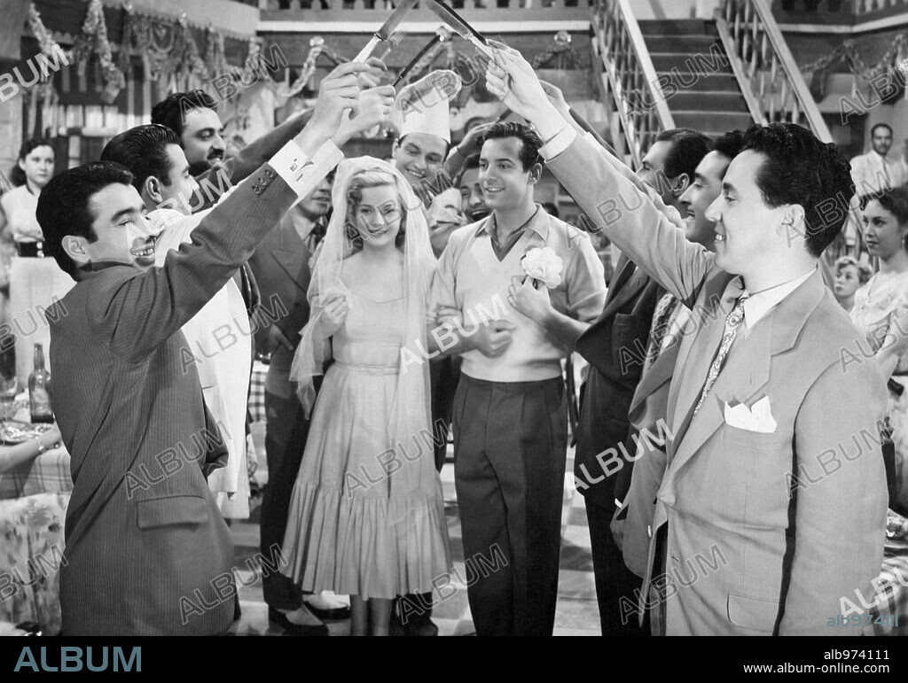 PLUMA AL VIENTO, 1952 (PLUME AU VENT), dirigida por LOUIS CUNY y RAMON TORRADO. Copyright SUEVIA FILMS.