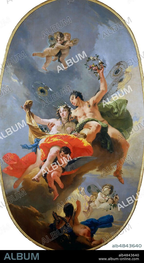 GIOVANNI BATTISTA TIEPOLO. The Triumph of Zephyr and Flora.